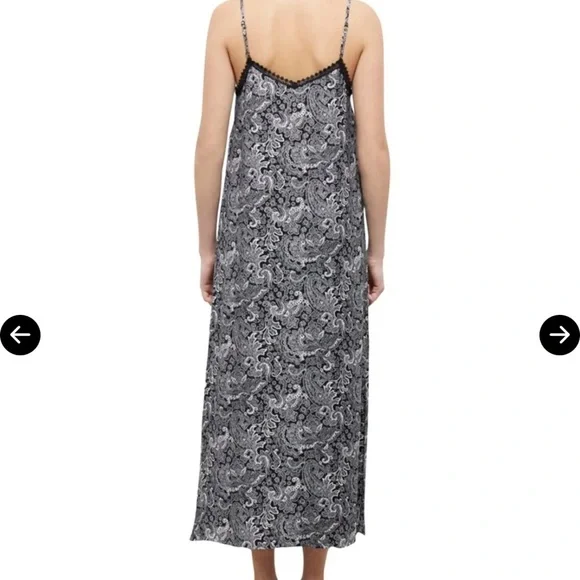 THE KOOPLES Paisley Midi Slip Dress – Size 0 – NWT - Picture 13 of 13